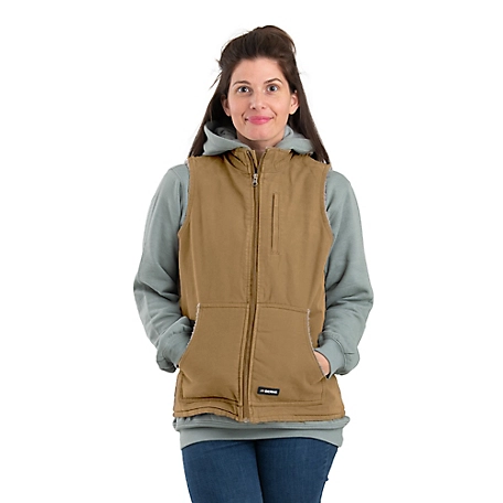 Berne Women's Softstone Duck Sherpa-Lined Vest