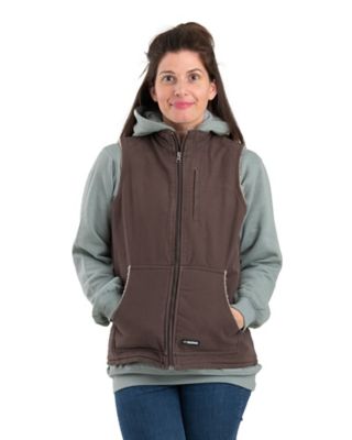 Berne Women's Softstone Duck Sherpa-Lined Vest