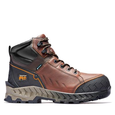 men's soft toe waterproof work boots