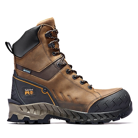 Timberland PRO Men's Work Summit Composite Toe Waterproof Work Boots, 8 in.