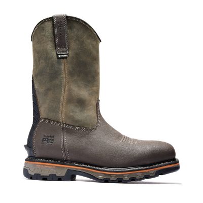 Timberland PRO Men's True Grit Pull-On Composite Toe Waterproof Work Boots, Brown The best work boot if your on your feet all day