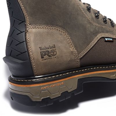 Timberland PRO Men's 8 in. True Grit Composite Toe Waterproof Side-Zip Work  Boot