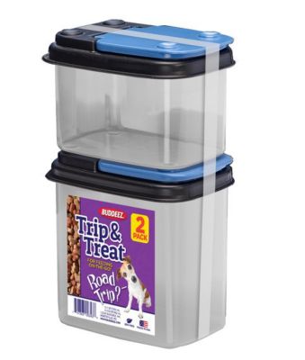 Buddeez Trip and Treat On the Go Pet Treat Containers, 1 qt., 0.06 qt.