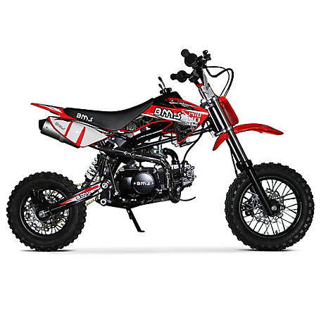 BMS Motorsports Pro 110A Dirt Bike, Red, BMS-EZD-110A-RD