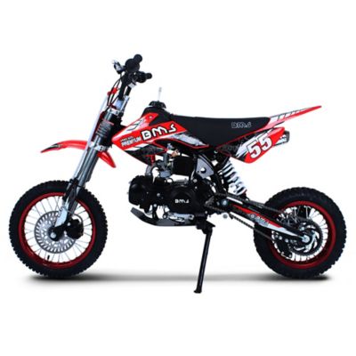 BMS Motorsports Pro 125 Premium Dirt Bike, Red, BMS-EZD-125PREM-RD
