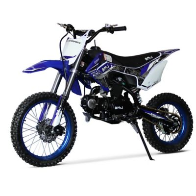 BMS Motorsports Pro X - 125 Dirt Bike, Blue, BMS-EZD-X125-BU