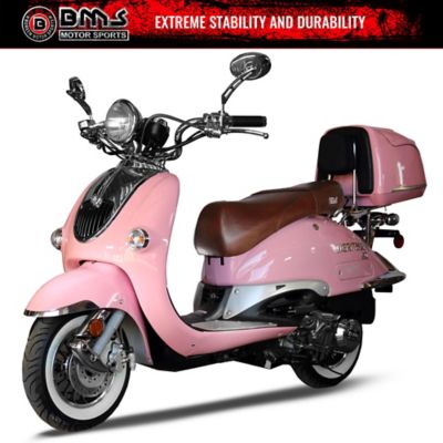 BMS Motorsports Heritage 150 Scooter, 1 Tone Pink, BMS-HG1-150-PK