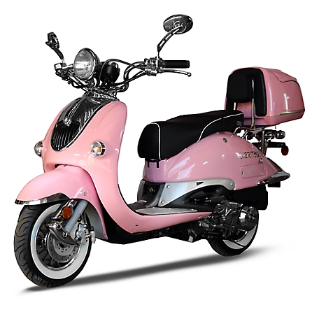 BMS Motorsports Heritage 150 Scooter, 1 Tone Pink, BMS-HG1-150-PK