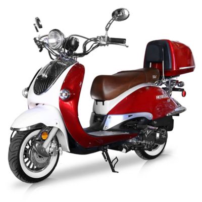 BMS Motorsports Heritage 150 Classic Mediterranean Scooter, Red