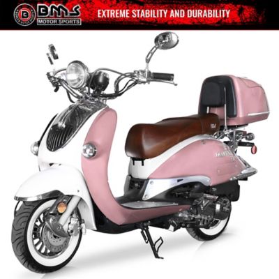 BMS Motorsports Heritage 150 Classic Mediterranean Scooter, Pink