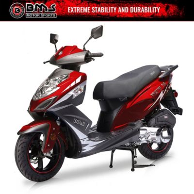 BMS Motorsports Prestige 150 Luxury Scooter, Red