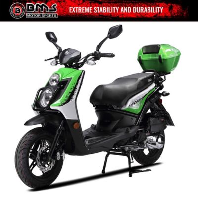 BMS Motorsports Cavalier 150 Scooter, Green, BMS-CV-150-GN