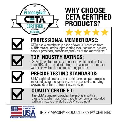 Image showing 13 th SIMPSON 1,200 PSI 2 GPM Electric Cold Water Sanitizing Mister and Pressure Washing System, 75 ft. High Pressure Chemical Hose