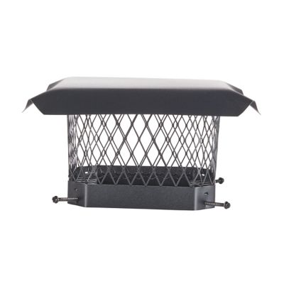 Image showing  9 in. x 9 in. Single Flue Chimney Cap, Black Powder Coat Finish