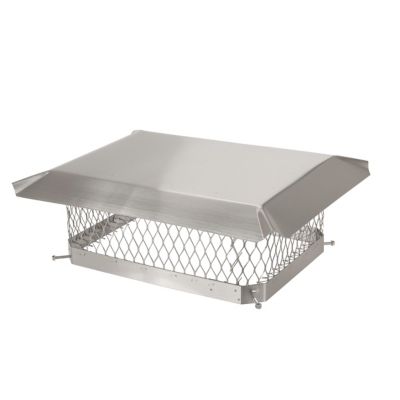 Image showing  13 in. x 18 in. Single Flue Chimney Cap, 304 Stainless Steel