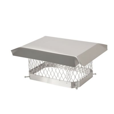 Image showing  9 in. x 13 in. Single Flue Chimney Cap, 304 Stainless Steel