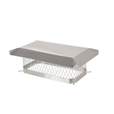 Image showing  9 in. x 18 in. Single Flue Chimney Cap, 304 Stainless Steel