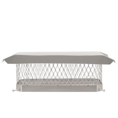 Image showing  9 in. x 18 in. Single Flue Chimney Cap, 304 Stainless Steel