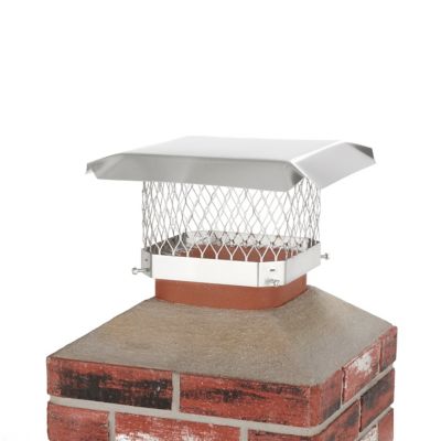 Shelter 9 in. x 9 in. Single Flue Chimney Cap, 304 Stainless Steel