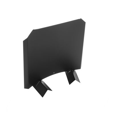 Image showing  15 in. x 15 in. 14-Gauge Stainless Steel Fireplace Fireback, Black