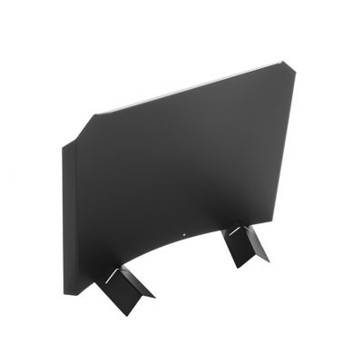 Image showing  16 in. x 18 in. 14-Gauge Stainless Steel Fireplace Fireback, Black