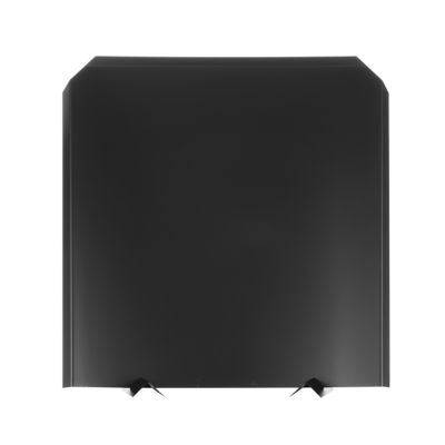 Liberty Foundry 27 in. x 27 in. Fireplace Fireback, Stainless Steel, Black Painted Finish