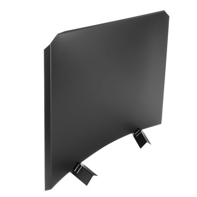 Image showing  27 in. x 27 in. Stainless Steel Fireplace Fireback, Black