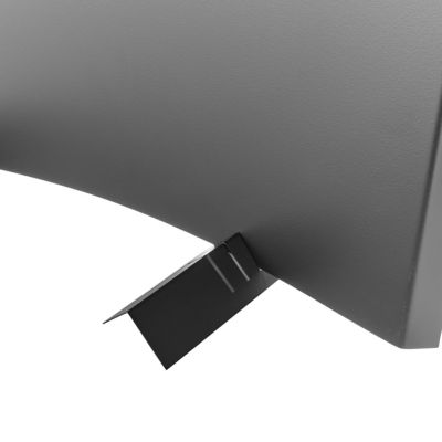 Image showing  27 in. x 27 in. Stainless Steel Fireplace Fireback, Black