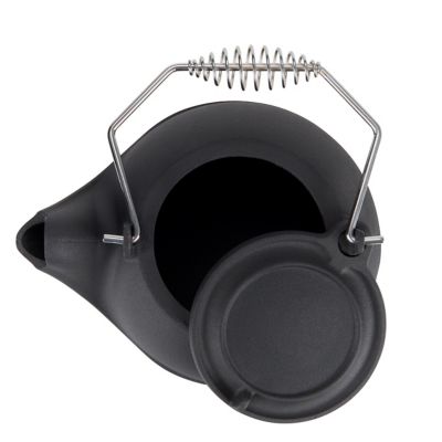 Image showing  5 qt. Cast Iron Kettle Steamer, Black