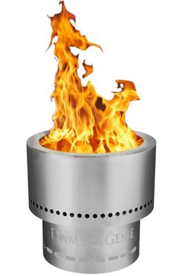 Flame Genie 13 in. Pellet Fire Pit, Stainless Steel