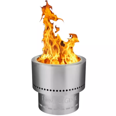 Flame Genie 13 in Wood Pellet Fire Pit Stainless Steel Fire Pits