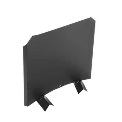 Image showing  20 in. x 20 in. Stainless Steel Fireplace Fireback, Black