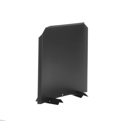 Image showing  20 in. x 20 in. Stainless Steel Fireplace Fireback, Black