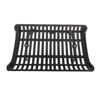 Image showing  Heavy-Duty Cast Iron Curved Basket-Style Fireplace Grate with 4 in. Leg Clearance, 28 in.