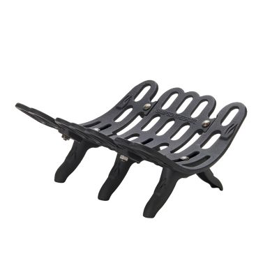 18 Inch Black Wrought Iron Fireplace Grate