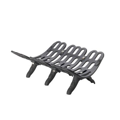 Liberty Foundry 22 in. Self-Feeding Cast-Iron Fireplace Grate with 2-3/4 in. Leg Clearance, 22 in. x 18 in. x 15 in.