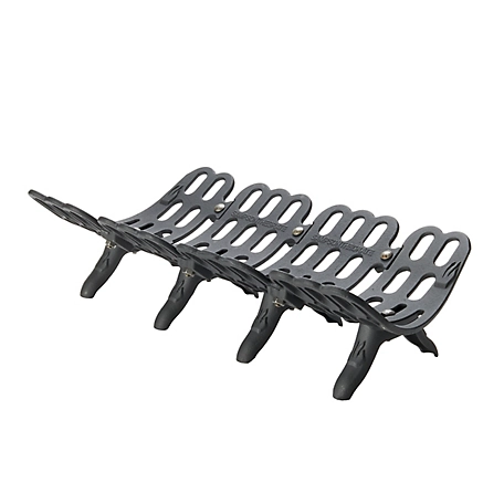 Liberty Foundry 30 in. Self-Feeding Cast-Iron Fireplace Grate with 2-3/4 in. Leg Clearance, 30 in. x 26 x 15 in.