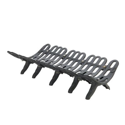 Liberty Foundry 33 in. Self-Feeding Cast-Iron Fireplace Grate with 2-3/4 in. Leg Clearance, 33 in. x 29 in. x 15 in.