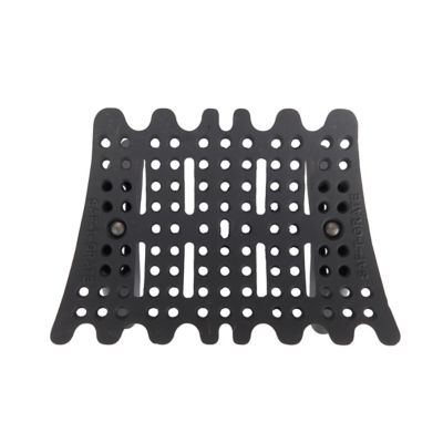Image showing  17 in. Self-Feeding Cast-Iron Fireplace Grate with 3 in. Leg Clearance, Painted Black