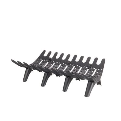 Liberty Foundry 30 in. Self-Feeding Cast-Iron Fireplace Grate with 3 in. Leg Clearance, 30 in. x 26 x 16 in.