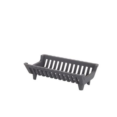 Liberty Foundry Heavy-Duty Cast Iron Flat Bottom Basket-Style Fireplace Grate with 1.5 in. Leg Clearance, 15 in.