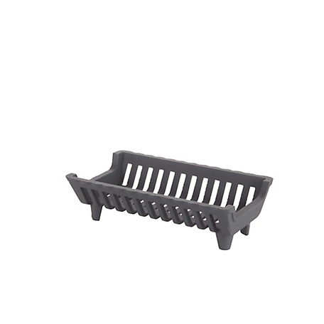 Liberty Foundry 15 in. Heavy-Duty Cast-Iron Flat Bottom Basket-Style Fireplace Grate with 1.5 in. Leg Clearance