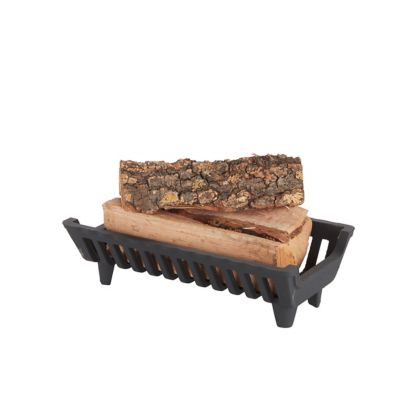 Image showing  Heavy-Duty Cast Iron Flat Bottom Basket-Style Fireplace Grate with 1.5 in. Leg Clearance, 15 in.