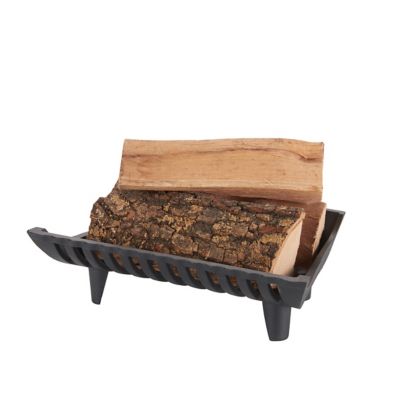 Image showing  Heavy-Duty Cast Iron Flat Bottom Basket-Style Fireplace Grate with 2 in. Leg Clearance, 17 in.