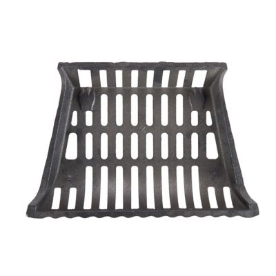 Image showing  Heavy-Duty Cast Iron Flat Bottom Basket-Style Fireplace Grate with 2 in. Leg Clearance, 17 in.