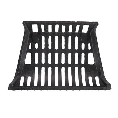 Image showing  Heavy-Duty Cast Iron Flat Bottom Basket-Style Fireplace Grate with 4 in. Leg Clearance, 17 in.