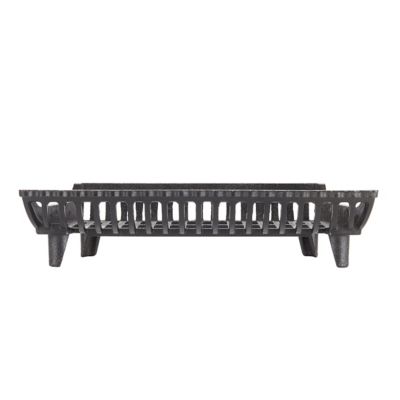 Image showing  Heavy-Duty Cast Iron Flat Bottom Basket-Style Fireplace Grate with 2 in. Leg Clearance, 22 in.