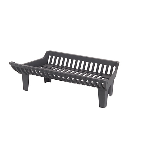 Liberty Foundry 22 in. Heavy-Duty Cast-Iron Flat Bottom Basket-Style Fireplace Grate with 4 in. Leg Clearance