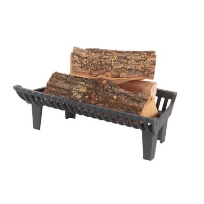 Image showing  Heavy-Duty Cast Iron Flat Bottom Basket-Style Fireplace Grate with 4 in. Leg Clearance, 22 in.