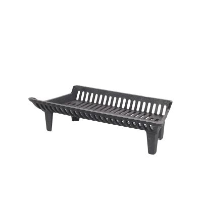 Liberty Foundry 27 in. Heavy-Duty Cast-Iron Flat Bottom Basket-Style Fireplace Grate with 4 in. Leg Clearance